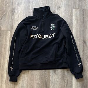 Black Half-Zip Sweater